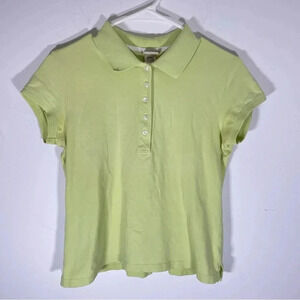 L.L. Bean Women’s Polo Shirt Lime Green Size Small
